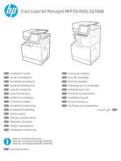 HP Color LaserJet Managed MFP E67650 Installationshandbuch