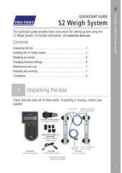 Tru-Test S2 Weigh System Schnellstartanleitung