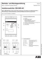 ABB CM Serie Betriebs- Und Montageanleitung