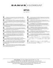 Sanus VISIONMOUNT MT25 Handbuch