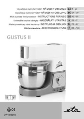 eta GUSTUS II Bedienungsanleitung