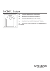 Porcelanosa SYSTEMPOOL MODUL Bañera Vormontage-Installation Und Benutzer Anleitung