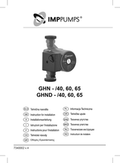 IMP Pumps GHND-/65 Installationsanleitung