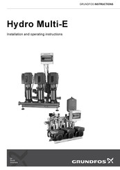 Grundfos Hydro Multi-E Montage- Und Betriebsanleitung