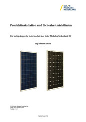 Solar Modules Nederland Top-Class TC220-MU Bedienungsanleitung
