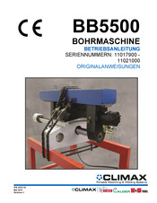 Climax BB5500 Betriebsanleitung