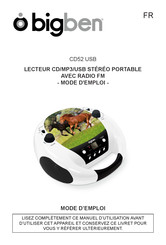 Bigben CD52 USB Bedienungsanleitung