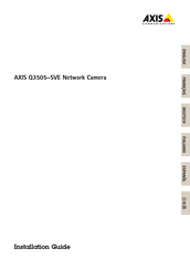 Axis Q3505-SVE Installationsanleitung