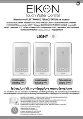 Bossini EIKON 4 LIGHT Montage- Und Wartungsanleitung