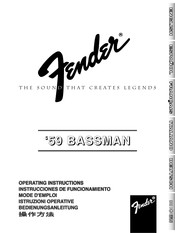 Fender '59 BASSMAN Benutzerhandbuch