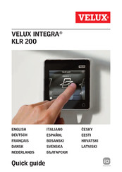 Velux integra KLR 200 Bedienungsanleitung