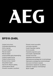 AEG BPS18-254BL Originalbetriebsanleitung