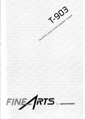 Grundig FINE ARTS T-903 Bedienungsanleitung
