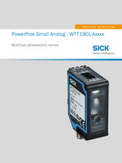 SICK PowerProx Small Analog-WTT190L-A1 Serie Betriebsanleitung