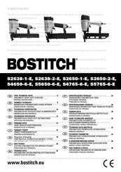 Bostitch S5650-6-E Technische Gerätedaten