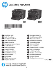 HP LaserJet Pro M202dw Installationshandbuch
