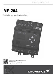 Grundfos MP 204 Montage- Und Betriebsanleitung