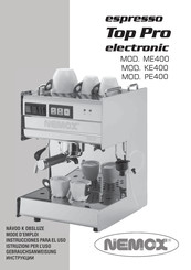 Nemox espresso Top Pro electronic ME400 Gebrauchsanweisung