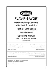 Hatco FLAV-R-SAVOR Series Installations- Und Bedienungshandbuch
