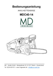 MD MDC40-14 Bedienungsanleitung