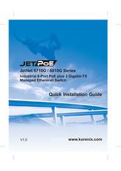 Korenix JetNet 6710G Serie Schnellinstallationsanleitung