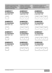 Franke ANMW411 Montage- Und Betriebsanleitung