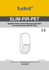 Satel SLIM-PIR-PET Bedienungsanleitung