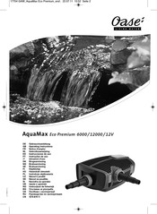 Oase AquaMax Eco Premium Gebrauchsanleitung