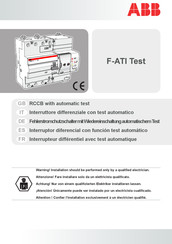 Abb F-ATI Test series Installationsanleitung