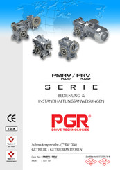 PGR PRV 110 Bedienung & Instandhaltungsanweisungen