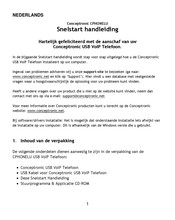 Conceptronic CPHONELU Schnellinstallationsanleitung