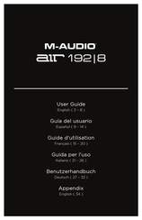 M-Audio Air 192/8 Benutzerhandbuch