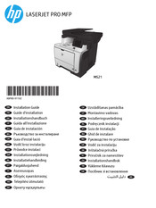 HP LaserJet Pro M521 Installationshandbuch