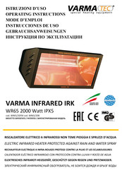 Varma Tec WR65 2000 Watt IPX5 Gebrauchsanweisungen
