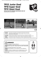 active fun TP18 Super Goal Anleitung Zur Montage, Wartung Und Gebrauch