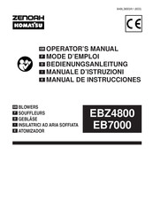 ZENOAH KOMATSU EBZ4800 Bedienungsanleitung
