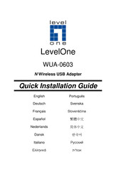 LevelOne WUA-0603 Schnellinstallationsanleitung