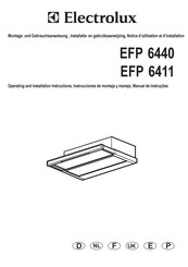 Electrolux EFP 6440 Montage- Und Gebrauchsanweisung