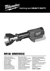 Milwaukee M18  ONEHCC Originalbetriebsanleitung
