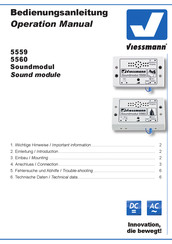 Viessmann 5560 Bedienungsanleitung