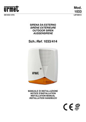 urmet 1033/414 Installations-Handbuch