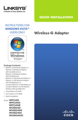 Linksys WUSB54GSC Kurzanleitung