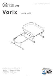 geuther Varix 4820 Bedienungsanleitung