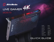 Avermedia Live Gamer 4K GC573 Kurzanleitung