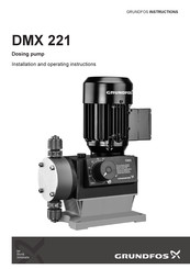 Grundfos DMX 221 Installations- Und Bedienungsanleitung