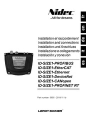 Nidec ID-SIZE1-EtherCAT Installation Und Anschluss