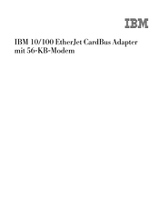IBM IBM 10/100 Ethernet Desktop Adapter Bedienungsanleitung