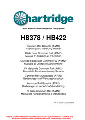 Hartridge HB378 Bedienungs- Und Wartungshandbuch