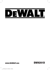 DeWalt DWH201D Betriebsanleitung