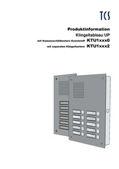 TCS KTU1 series Produktinformation